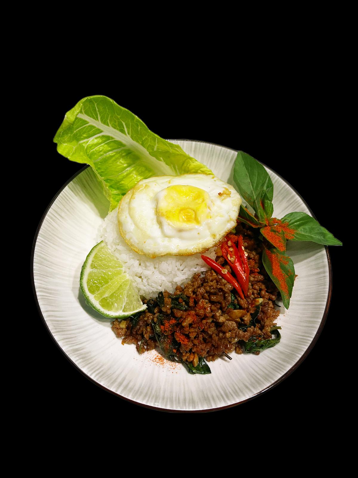 Thai Basil Mince Pork Rice